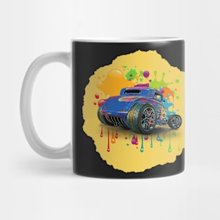 Colorful Hot Rod Coupe Mug